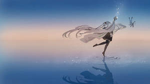 Anime Dance Calm Ocean Wallpaper