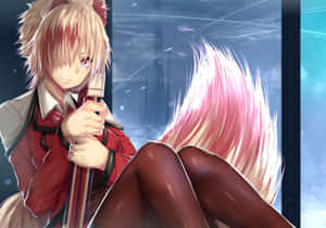 Anime Fox Girlwith Sword Wallpaper