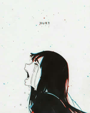 Anime Girl Displaying Depression Wallpaper