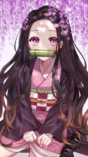 Anime Girl Nezuko Kamado Wallpaper