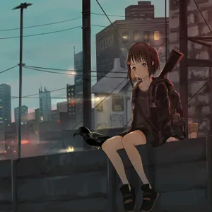 Anime Ipad Child With Gun Wallpaper