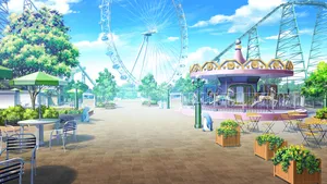 Anime Park Scenery 2050 X 1153 Wallpaper