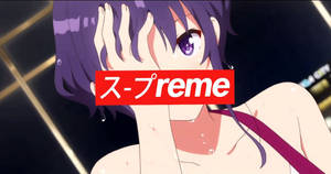 Anime Waifu Michiru Hyodo Supreme Katakana Wallpaper