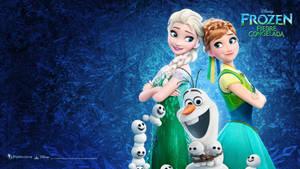 Anna, Elsa, And Olaf Embark On A New Adventure In Frozen 2. Wallpaper