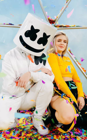 Anne-marie And Marshmello Wallpaper