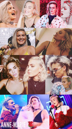 Anne-marie Collage Wallpaper
