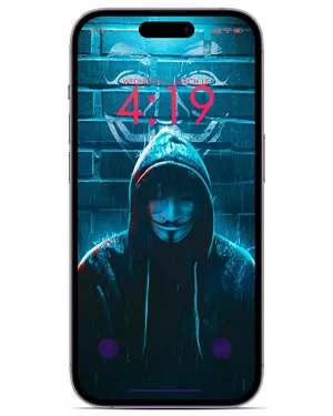 Anonymous Hacker Wednesday Mobile Phone Wallpaper