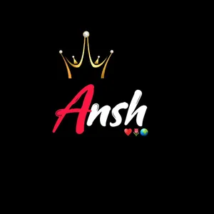 Ansh Name Simple Black Wallpaper