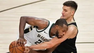 Antetokounmpo Bogdan Bogdanovic Upended Wallpaper