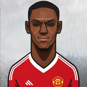 Anthony Martial Fan Drawing Manchester Wallpaper