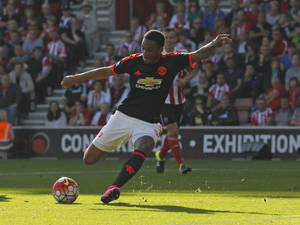 Anthony Martial Kicking Ball Wallpaper