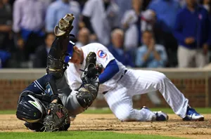 Anthony Rizzo Kneeling Catcher Wallpaper