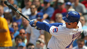 Anthony Rizzo Swinging His Bat Wallpaper