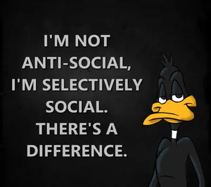 Anti Social Daffy Duck Wallpaper