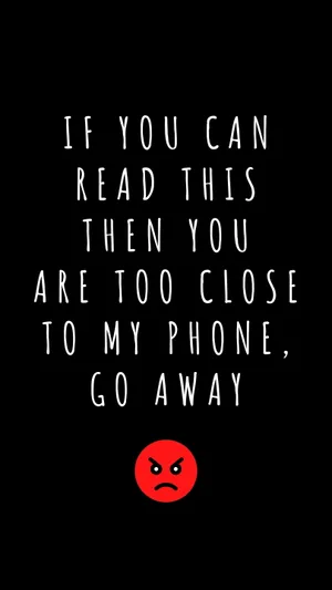Anti Social Phone Warning Wallpaper