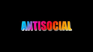 Anti Social Rainbow Gradient Wallpaper
