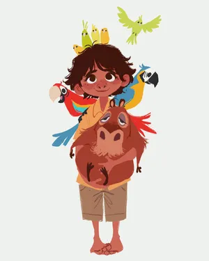 Antonio Madrigal Pets Cool Art Wallpaper