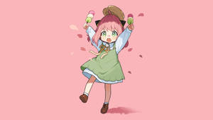 Anya Forger With Hanami Dango Wallpaper