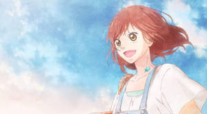 Ao Haru Ride Smiling Futaba Wallpaper