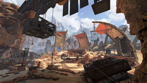 Apex Legends 4k Desert Construction Wallpaper