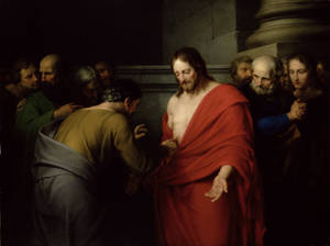 Apostle Cleans 4k Jesus Wound Wallpaper