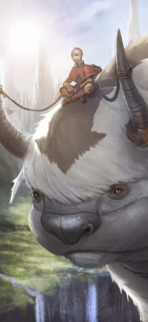 Appa From Avatar Digital Fanart Wallpaper