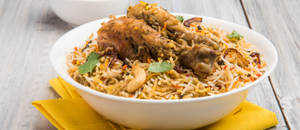 Appetizing Chicken Biryani Wallpaper