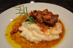 Appetizing Polenta Dish, A Perfect Alternative To Mashed Potatoes Wallpaper