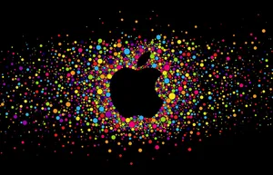 Apple Logo Bright And Colorful Wallpaper