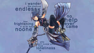 Aqua From Kingdom Hearts Fighting For Justice. Wallpaper