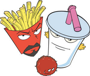 Aqua Teen Hunger Force Fast Food Items Wallpaper