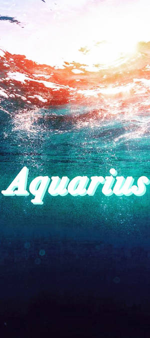 Aquarius Zodiac In Deep Sea Wallpaper