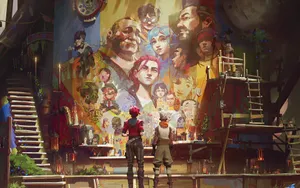 Arcane League Of Legends Wall Painting Wallpaper