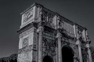 Arch Of Constantine Monochrome Photo Wallpaper