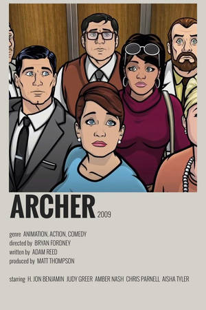 Archer Cool Animated Poster Wallpaper