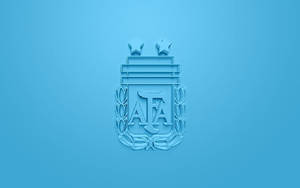 Argentina National Football Team Embossed Crest Wallpaper
