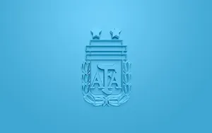 Argentina National Football Team Embossed Crest Wallpaper