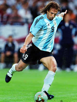 Argentina No. 9 Gabriel Batistuta Wallpaper