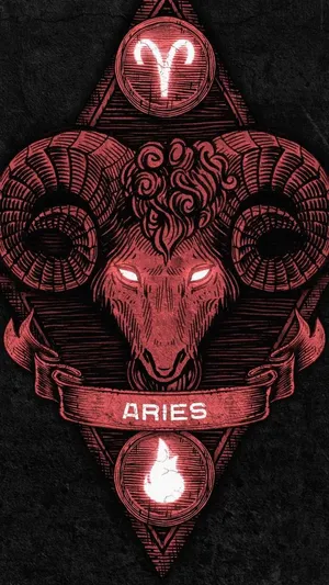 Aries Iphone Scary Red Ram Wallpaper