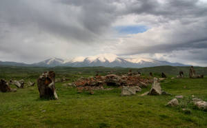 Armenia Stonehenge Zorats Karer Wallpaper