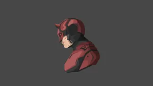 Armored Daredevil Abstract Style Wallpaper