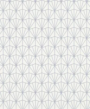 Art Deco White Pattern Wallpaper