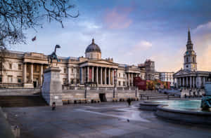 Art Museum Trafalgar Square Wide Shot Wallpaper