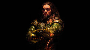 Arthur Curry Is Ready To Avenge The Sea In His Aquaman Battle Suit Wallpaper