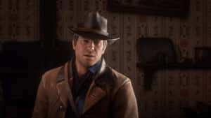 Arthur Morgan Indoors Red Dead Redemption2 Wallpaper