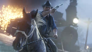 Arthur Morgan Train Robbery Wallpaper