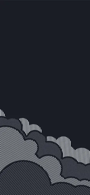 Artistic Clouds Minimalist Dark Iphone Wallpaper