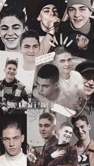 Artistic Collage Of Hardin Scott Wallpaper