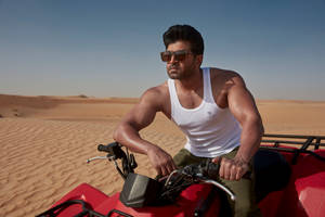 Arun Vijay In Desert Wallpaper