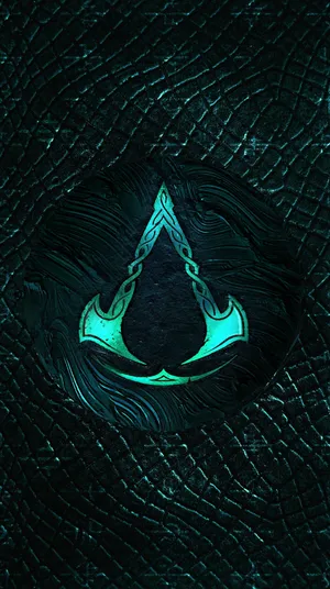 Assassin's Creed Logo On A Black Background Wallpaper